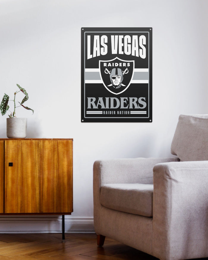 Las Vegas Raiders Metal Tacker Wall Sign FOCO - FOCO.com