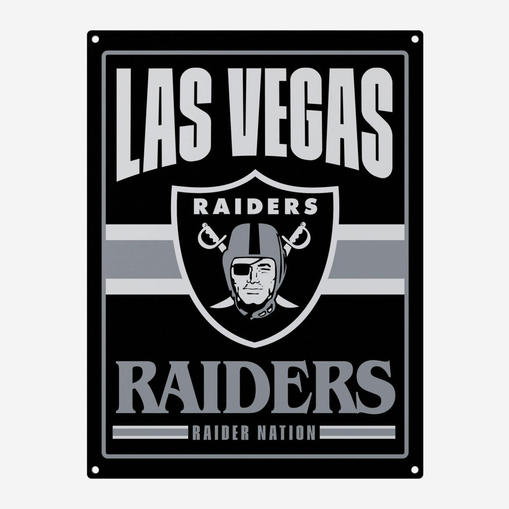 Las Vegas Raiders Metal Tacker Wall Sign FOCO - FOCO.com