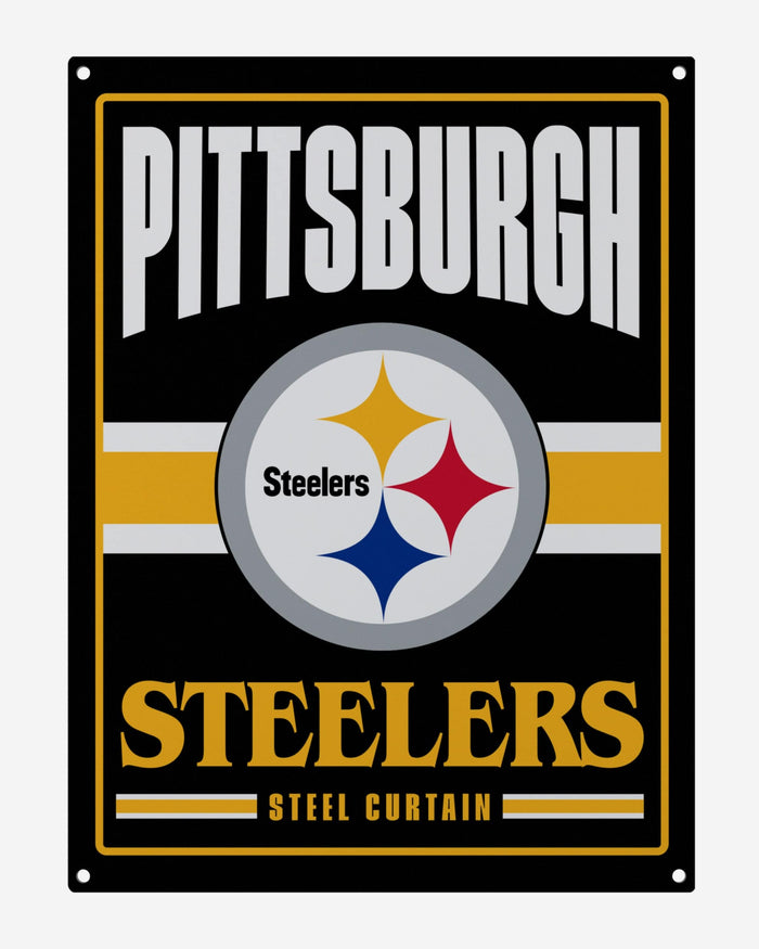 Pittsburgh Steelers Metal Tacker Wall Sign FOCO - FOCO.com