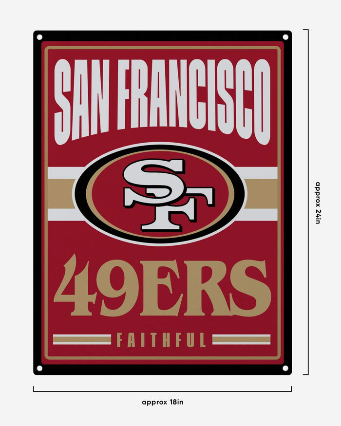 San Francisco 49ers Metal Tacker Wall Sign FOCO - FOCO.com