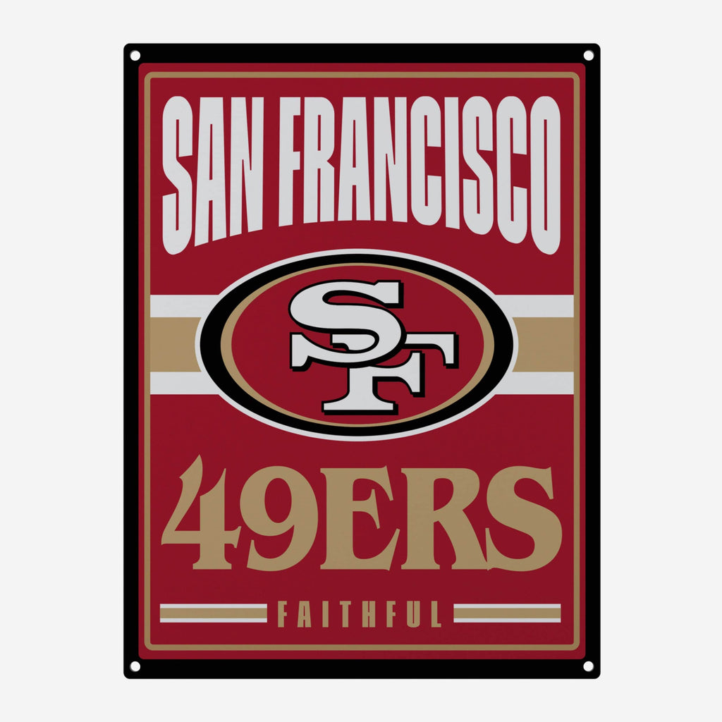 San Francisco 49ers Metal Tacker Wall Sign FOCO - FOCO.com