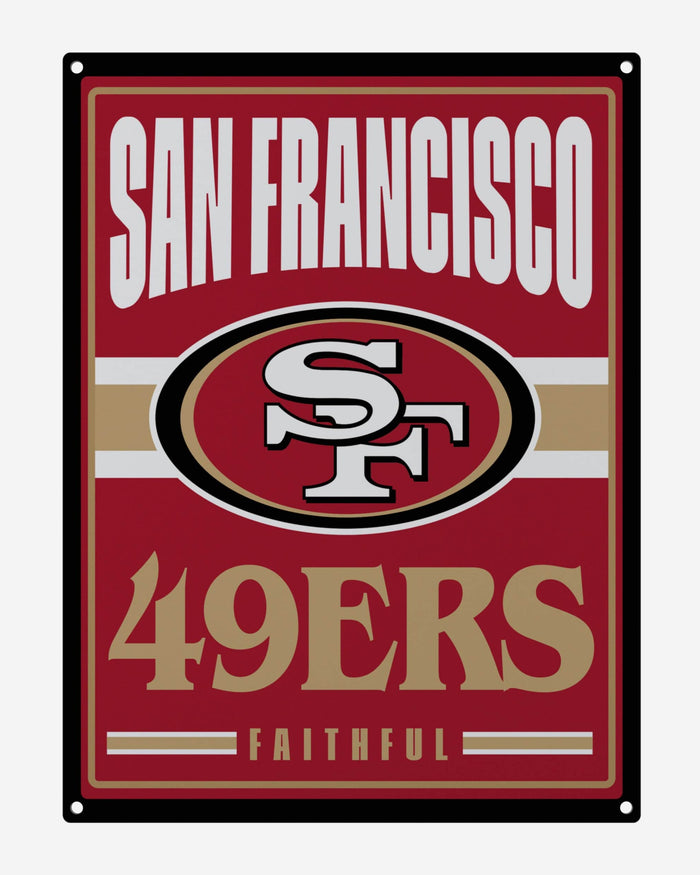 San Francisco 49ers Metal Tacker Wall Sign FOCO - FOCO.com