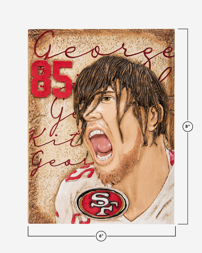 George Kittle San Francisco 49ers Player Wall Plaque FOCO - FOCO.com