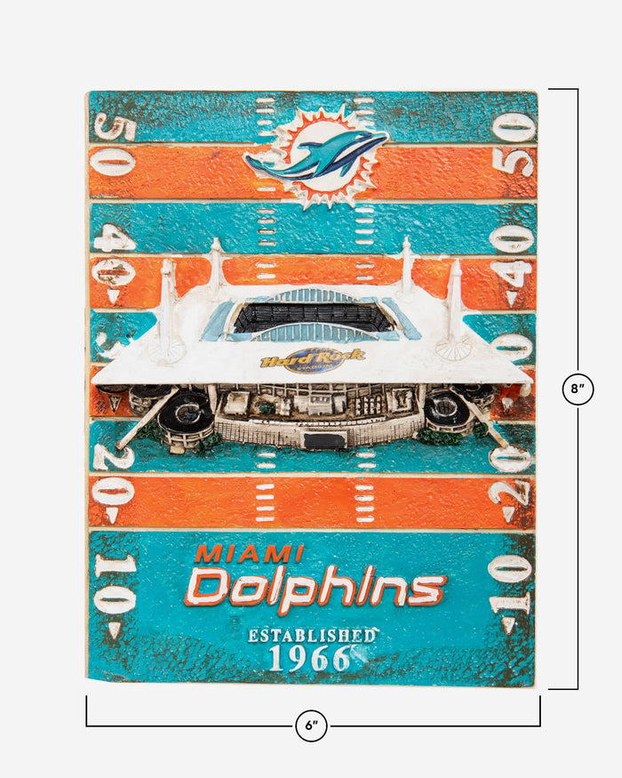 Miami Dolphins Hard Rock Stadium Wall Plaque FOCO - FOCO.com