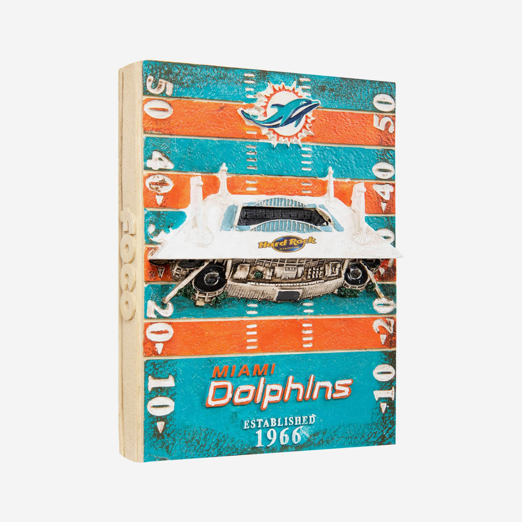 Miami Dolphins Hard Rock Stadium Wall Plaque FOCO - FOCO.com