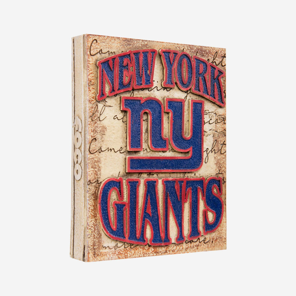 New York Giants Team Logo Wall Plaque FOCO - FOCO.com