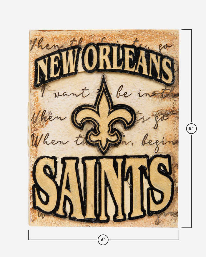 New Orleans Saints Team Logo Wall Plaque FOCO - FOCO.com