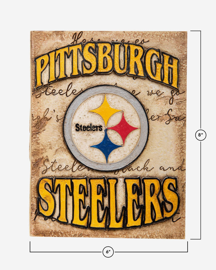 Pittsburgh Steelers Team Logo Wall Plaque FOCO - FOCO.com