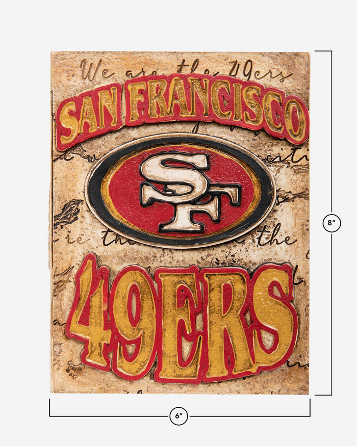 San Francisco 49ers Team Logo Wall Plaque FOCO - FOCO.com