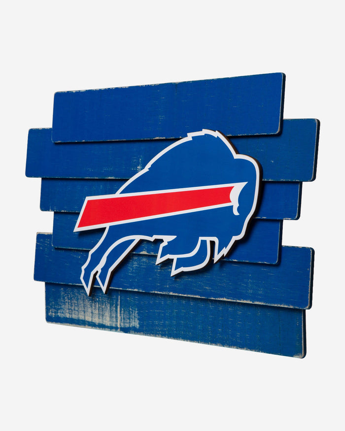 Buffalo Bills Staggered Wood Logo Sign FOCO - FOCO.com