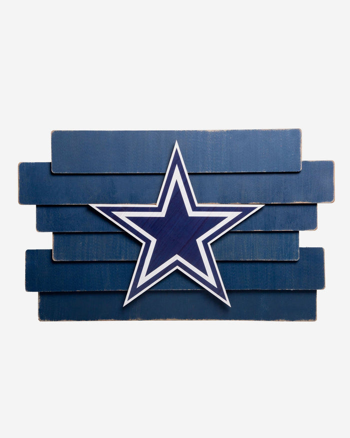 Dallas Cowboys Staggered Wood Logo Sign FOCO - FOCO.com