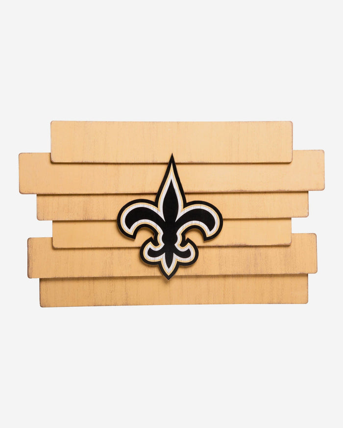 New Orleans Saints Staggered Wood Logo Sign FOCO - FOCO.com