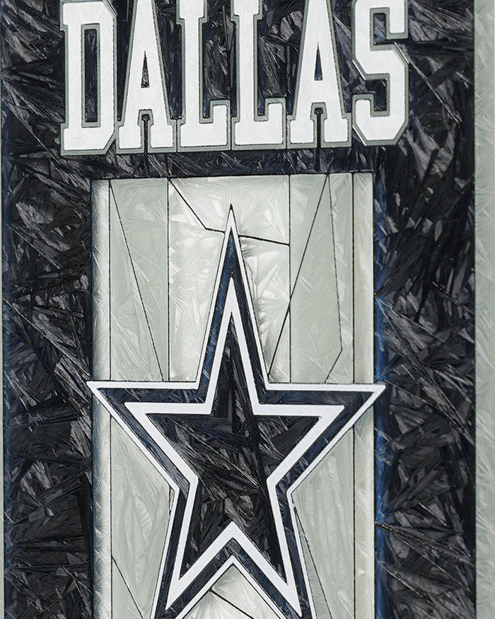 Dallas Cowboys Team Stripe Stain Glass Sign FOCO - FOCO.com