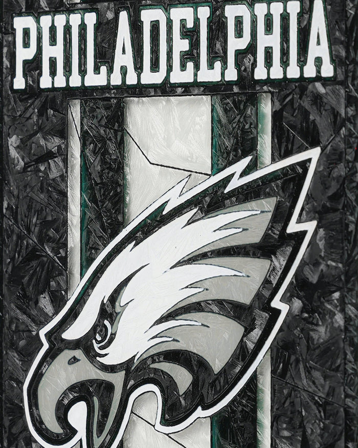 Philadelphia Eagles Team Stripe Stain Glass Sign FOCO - FOCO.com