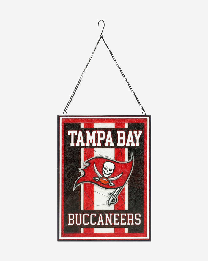 Tampa Bay Buccaneers Team Stripe Stain Glass Sign FOCO - FOCO.com