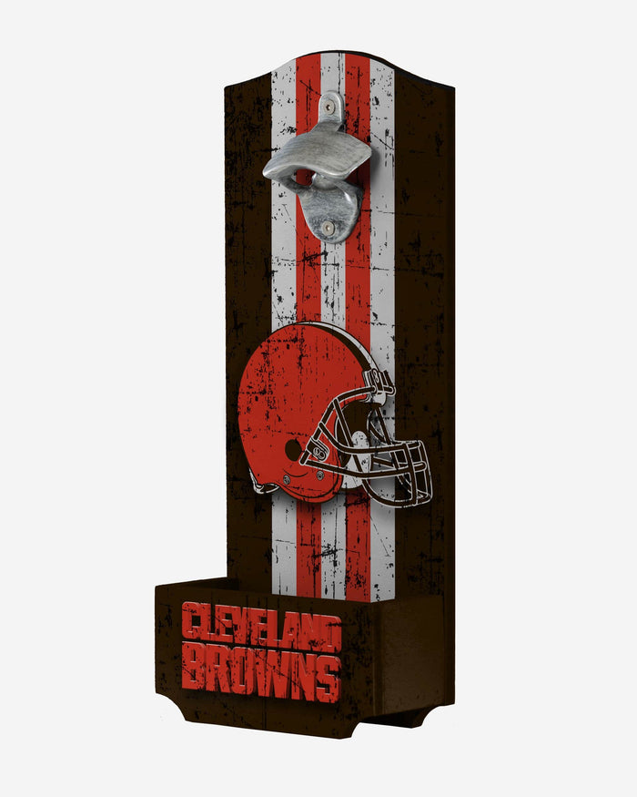 Cleveland Browns Wooden Bottle Cap Opener Sign FOCO - FOCO.com