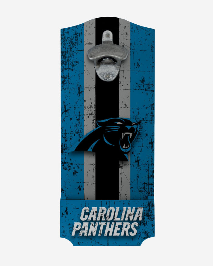 Carolina Panthers Wooden Bottle Cap Opener Sign FOCO - FOCO.com