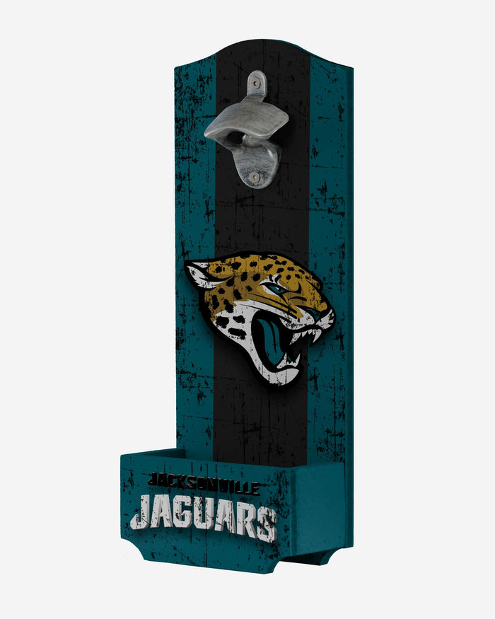 Jacksonville Jaguars Wooden Bottle Cap Opener Sign FOCO - FOCO.com