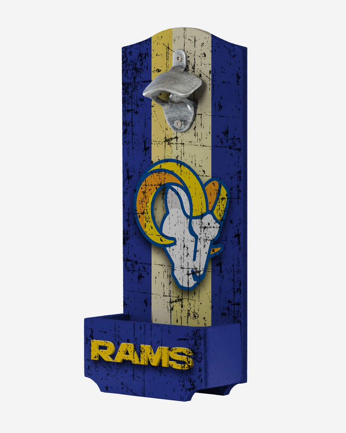 Los Angeles Rams Wooden Bottle Cap Opener Sign FOCO - FOCO.com