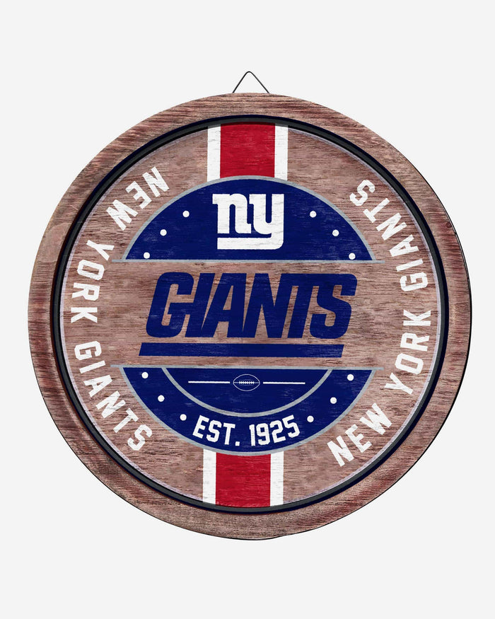 New York Giants Wooden Barrel Sign FOCO - FOCO.com