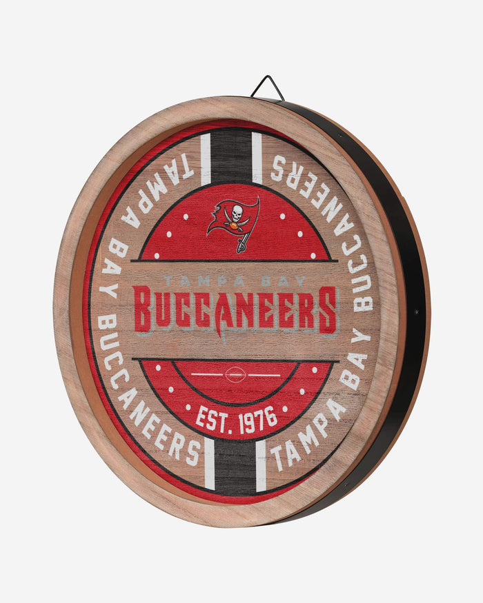 Tampa Bay Buccaneers Wooden Barrel Sign FOCO - FOCO.com