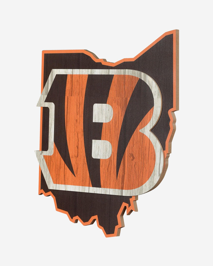 Cincinnati Bengals Wood State Sign FOCO - FOCO.com