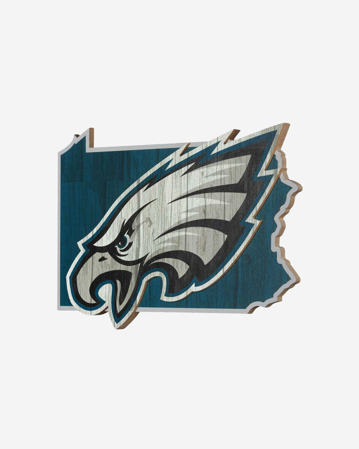 Philadelphia Eagles Wood State Sign FOCO - FOCO.com