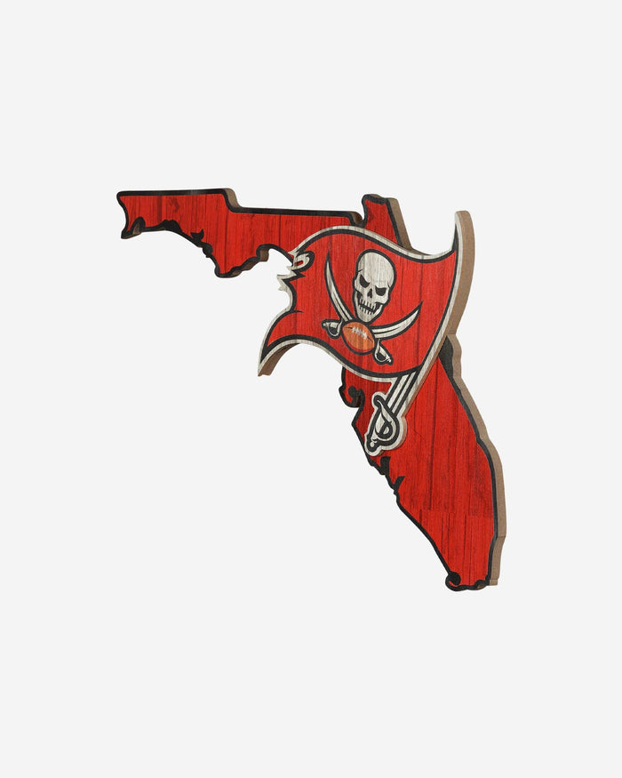 Tampa Bay Buccaneers Wood State Sign FOCO - FOCO.com