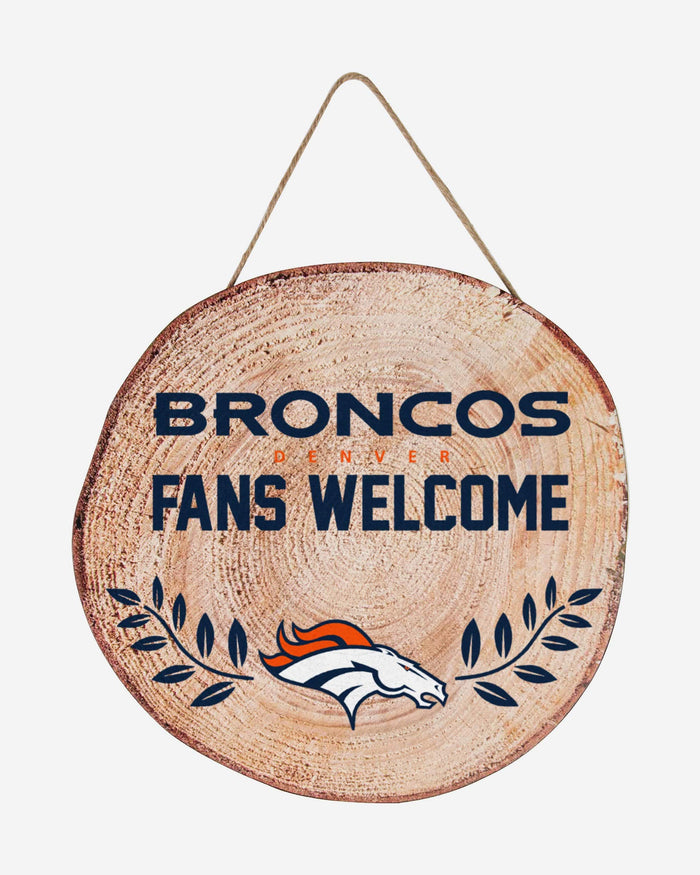 Denver Broncos Wood Stump Sign FOCO - FOCO.com