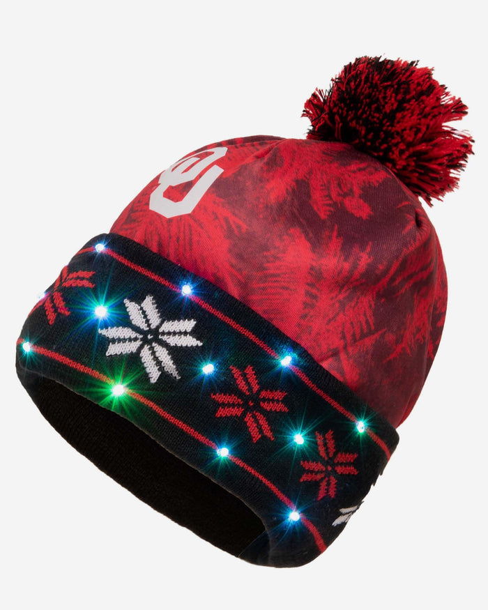 Oklahoma Sooners Big Logo Light Up Beanie FOCO - FOCO.com