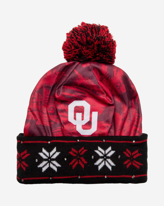 Oklahoma Sooners Big Logo Light Up Beanie FOCO - FOCO.com