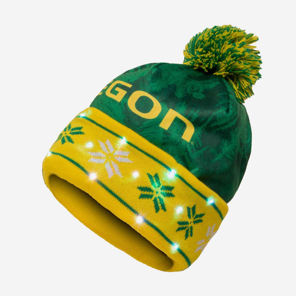 Oregon Ducks Big Logo Light Up Beanie FOCO - FOCO.com