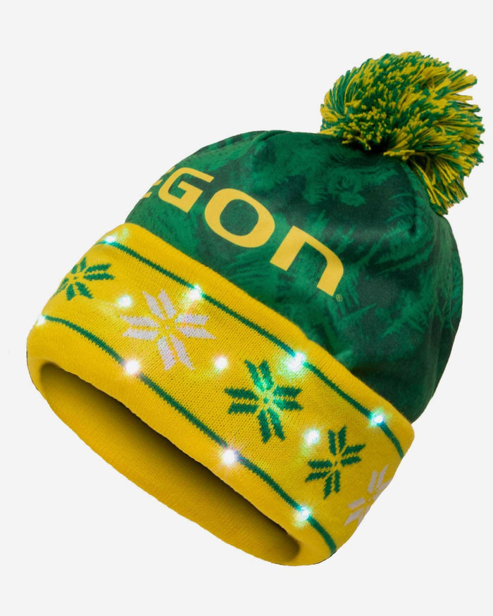 Oregon Ducks Big Logo Light Up Beanie FOCO - FOCO.com