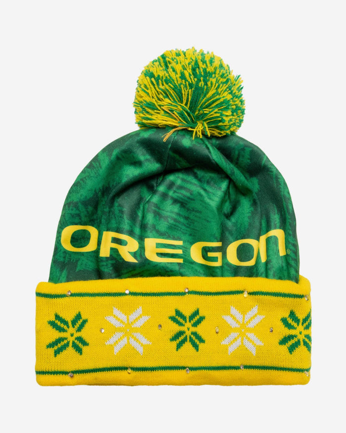 Oregon Ducks Big Logo Light Up Beanie FOCO - FOCO.com