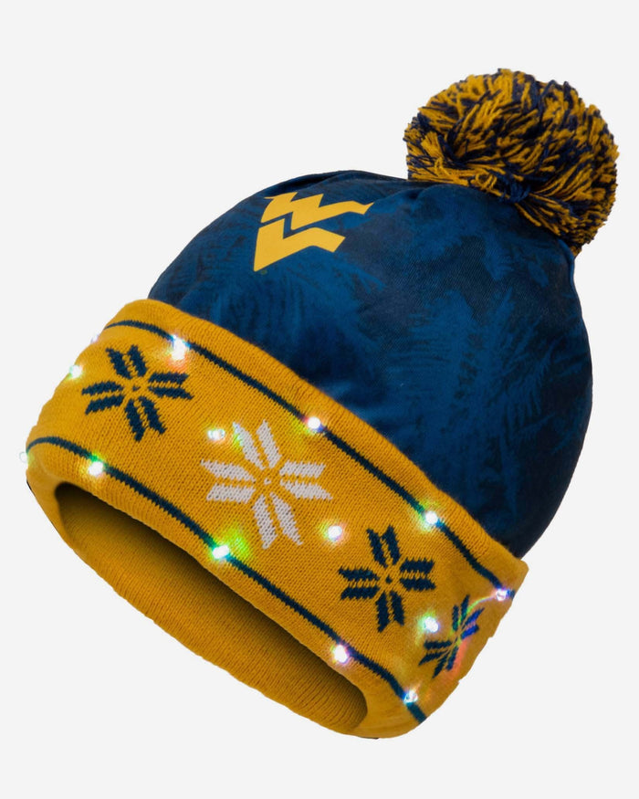 West Virginia Mountaineers Big Logo Light Up Beanie FOCO - FOCO.com