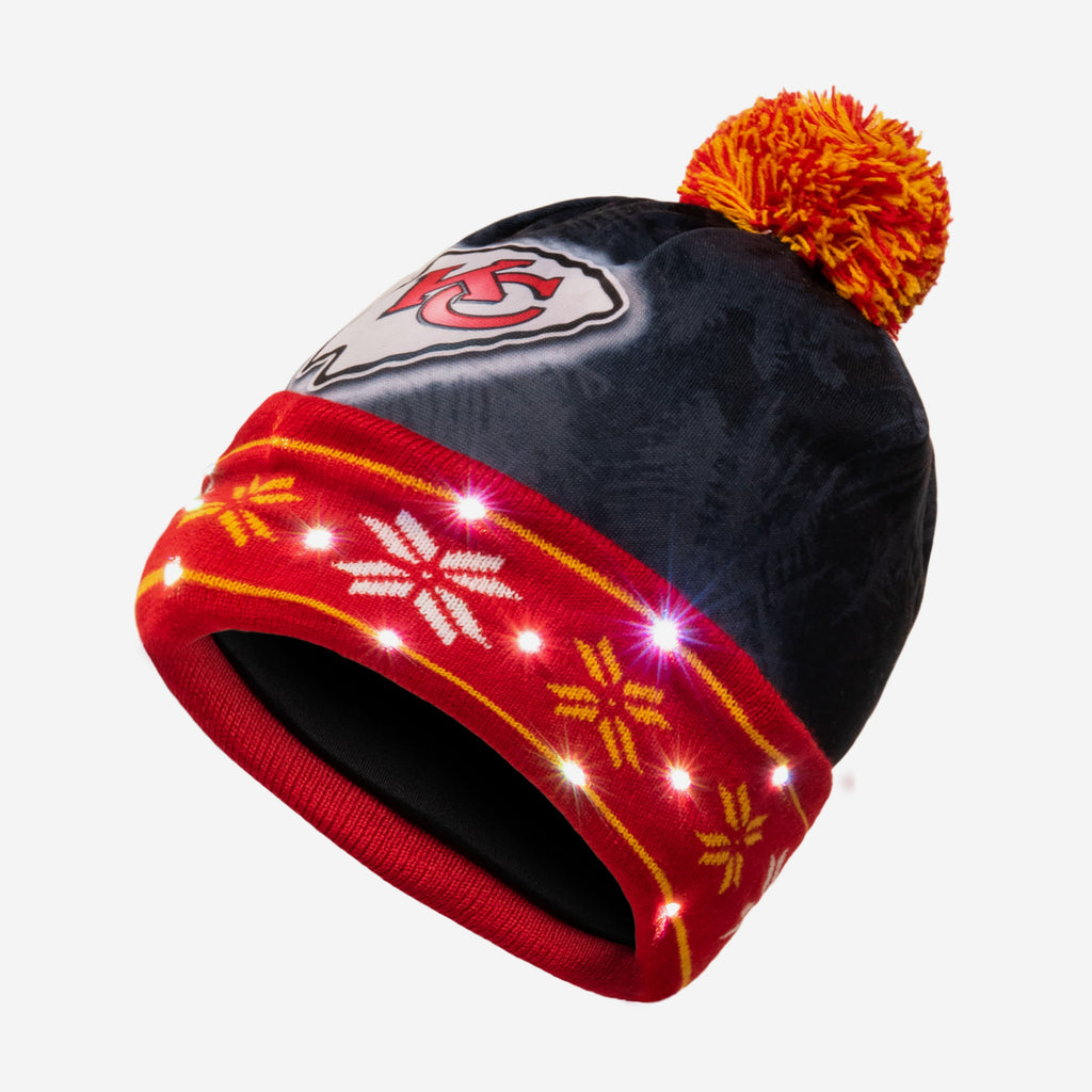 Kansas City Chiefs Big Logo Light Up Beanie FOCO - FOCO.com