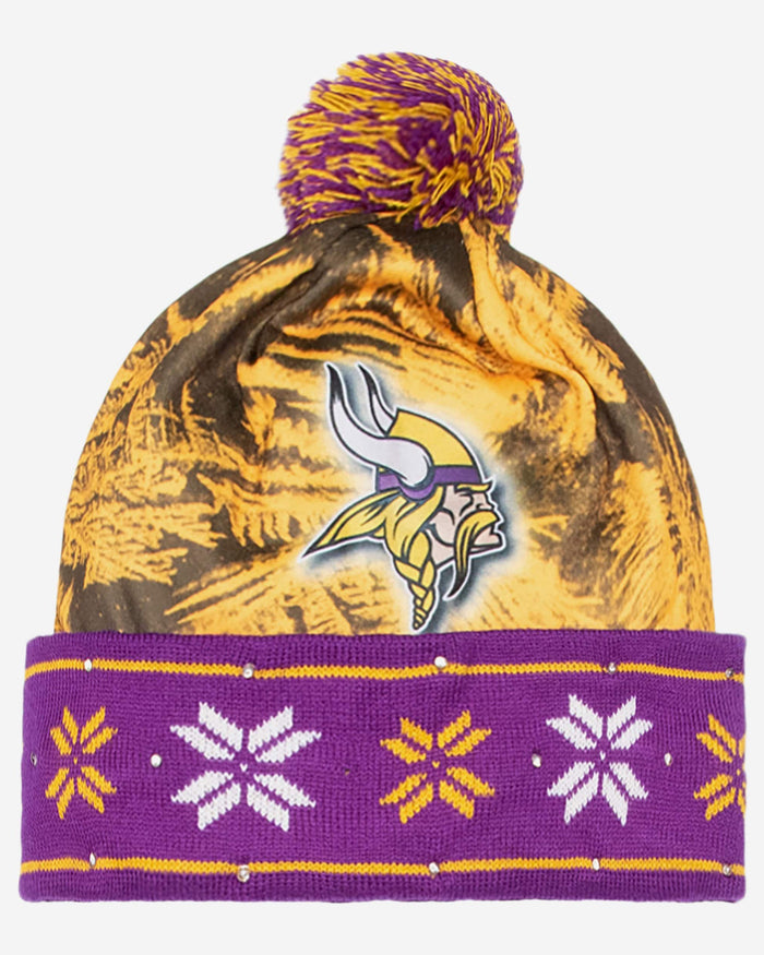 Minnesota Vikings Big Logo Light Up Beanie FOCO - FOCO.com