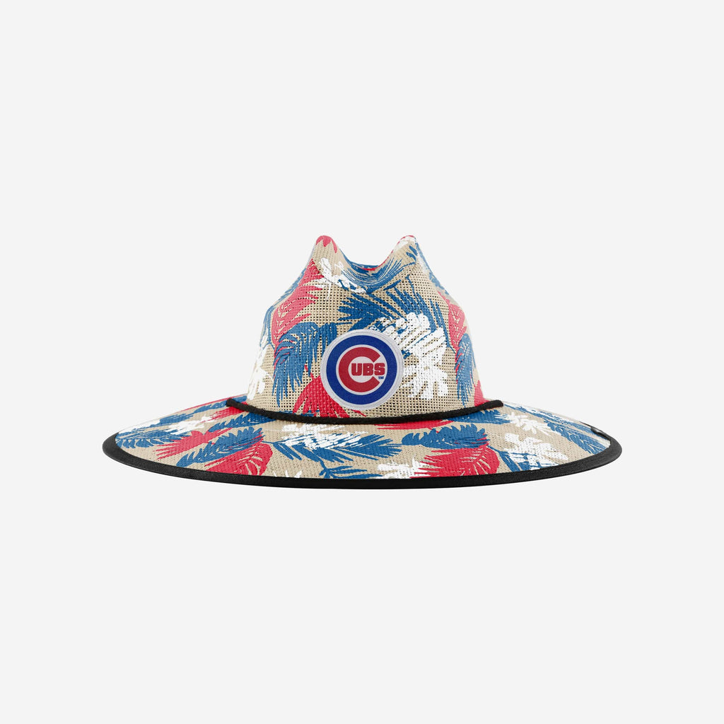 Chicago Cubs Floral Printed Straw Hat FOCO - FOCO.com
