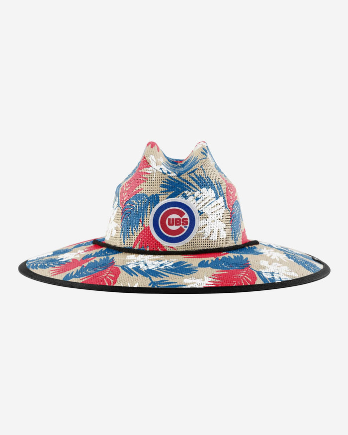 Chicago Cubs Floral Printed Straw Hat FOCO - FOCO.com