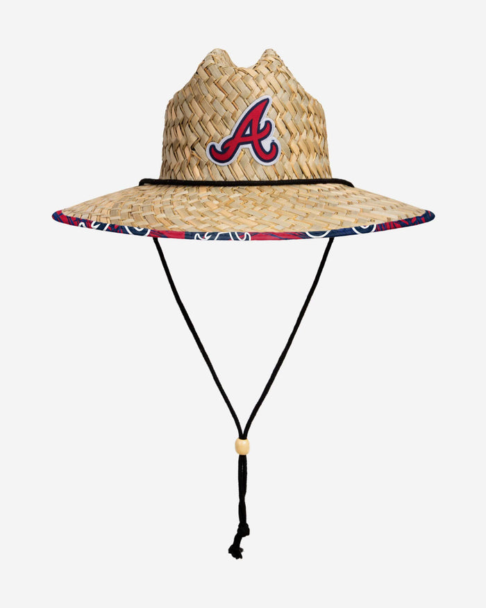 Atlanta Braves Floral Straw Hat FOCO - FOCO.com