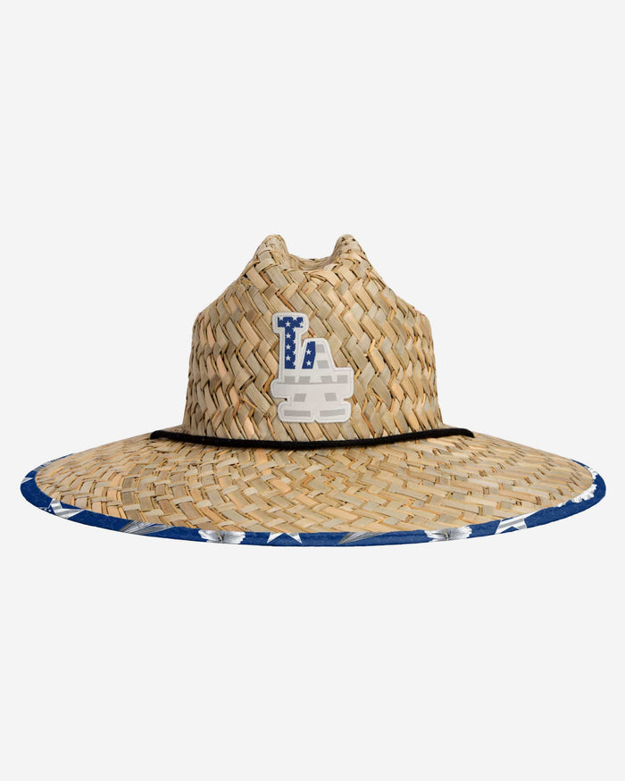 Los Angeles Dodgers Americana Straw Hat FOCO - FOCO.com