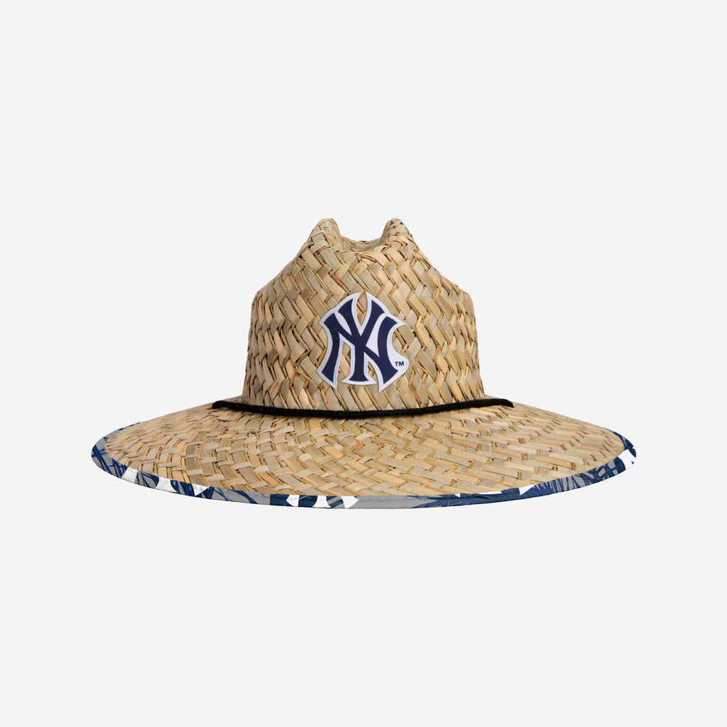 New York Yankees Floral Straw Hat FOCO - FOCO.com