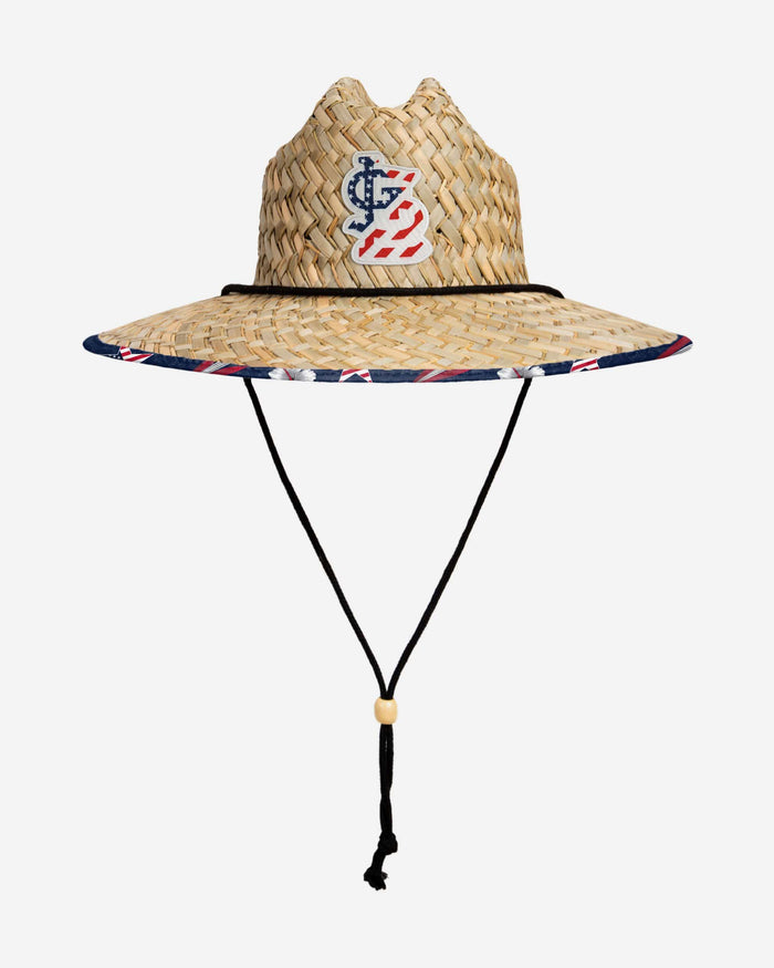St Louis Cardinals Americana Straw Hat FOCO - FOCO.com