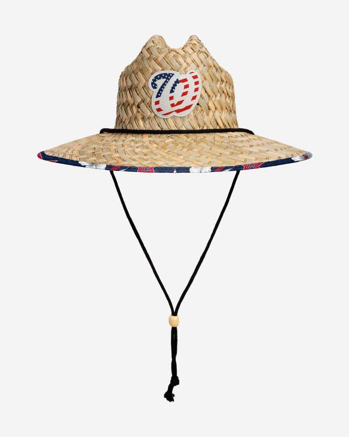 Washington Nationals Americana Straw Hat FOCO - FOCO.com