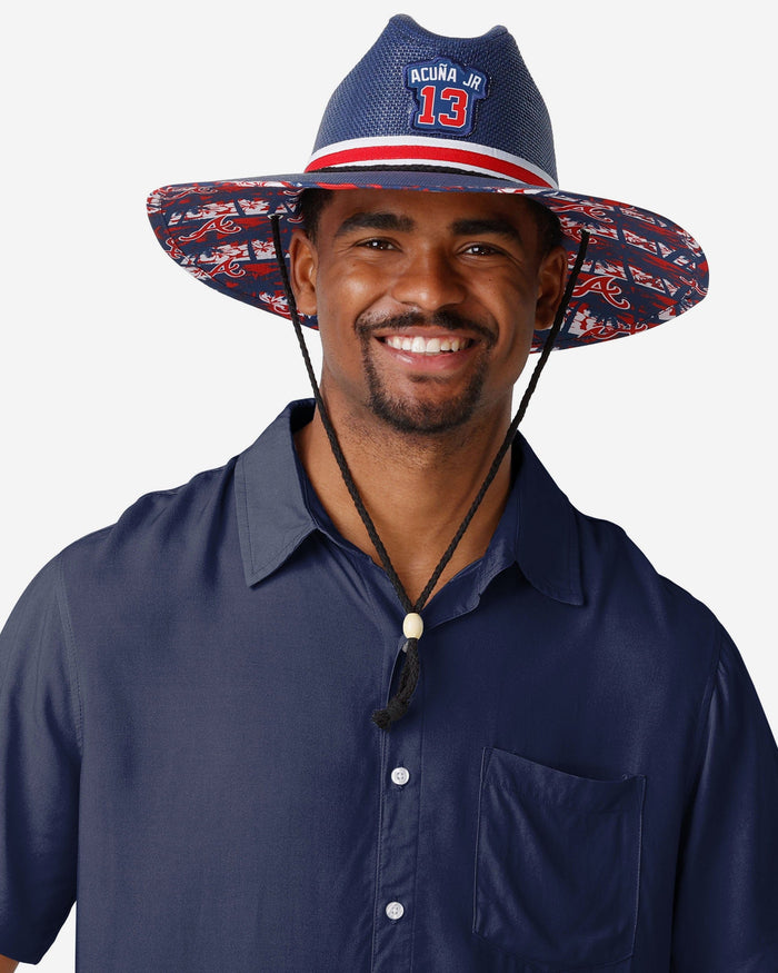 Ronald Acuna Jr Atlanta Braves Straw Hat FOCO - FOCO.com