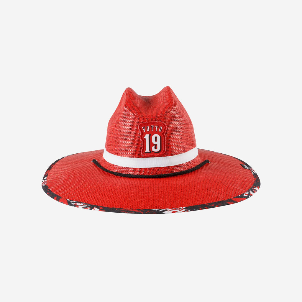 Joey Votto Cincinnati Reds Straw Hat FOCO - FOCO.com
