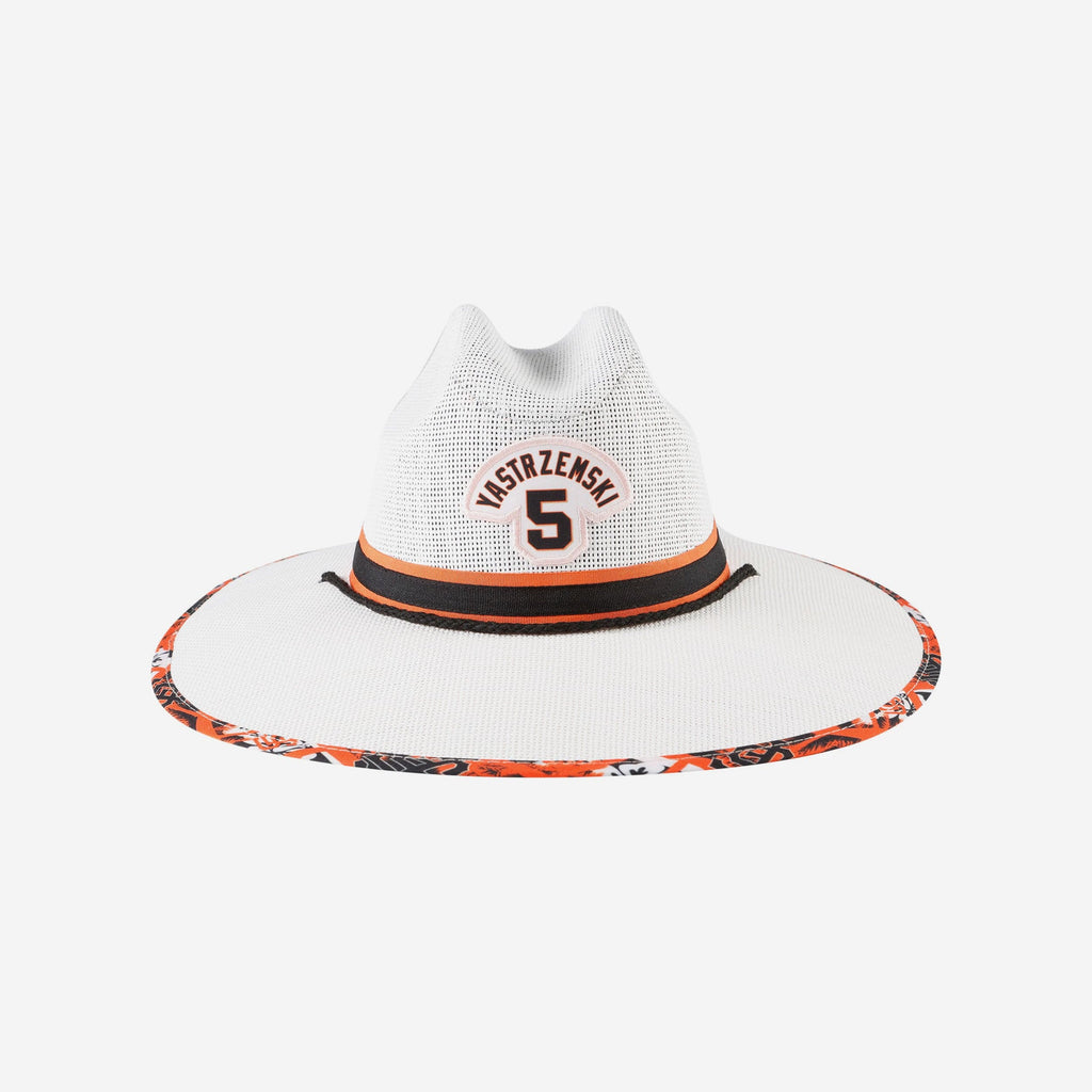 Mike Yastrzemski San Francisco Giants Straw Hat FOCO - FOCO.com