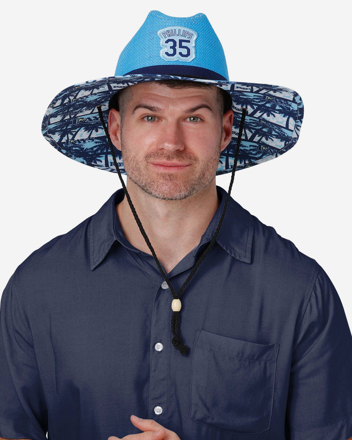 Brett Phillips Tampa Bay Rays Straw Hat FOCO - FOCO.com