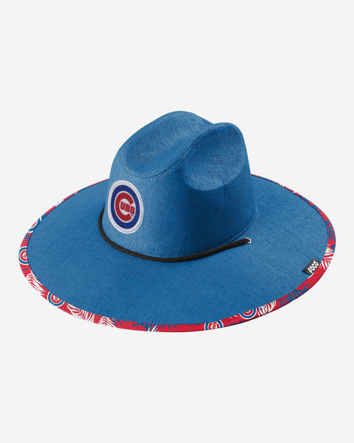 Chicago Cubs Team Color Straw Hat FOCO - FOCO.com