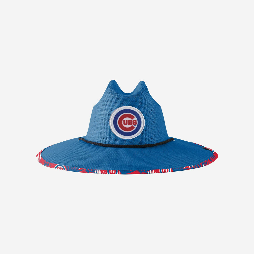 Chicago Cubs Team Color Straw Hat FOCO - FOCO.com